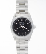 Pre-Owned 34mm Rolex Stainless Steel Air King with Black Index Dial